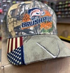 Brushpile Fishing Hat - Black & Camo